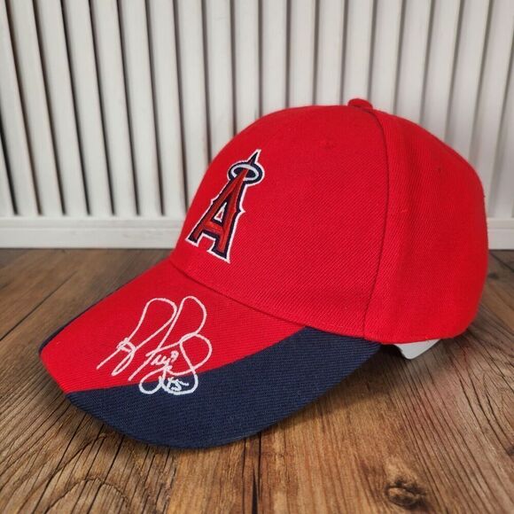 Los Angeles Angels Albert Pujols #5 Strapback Hat Cap Red Icee Stadium Giveaway - Picture 1 of 11